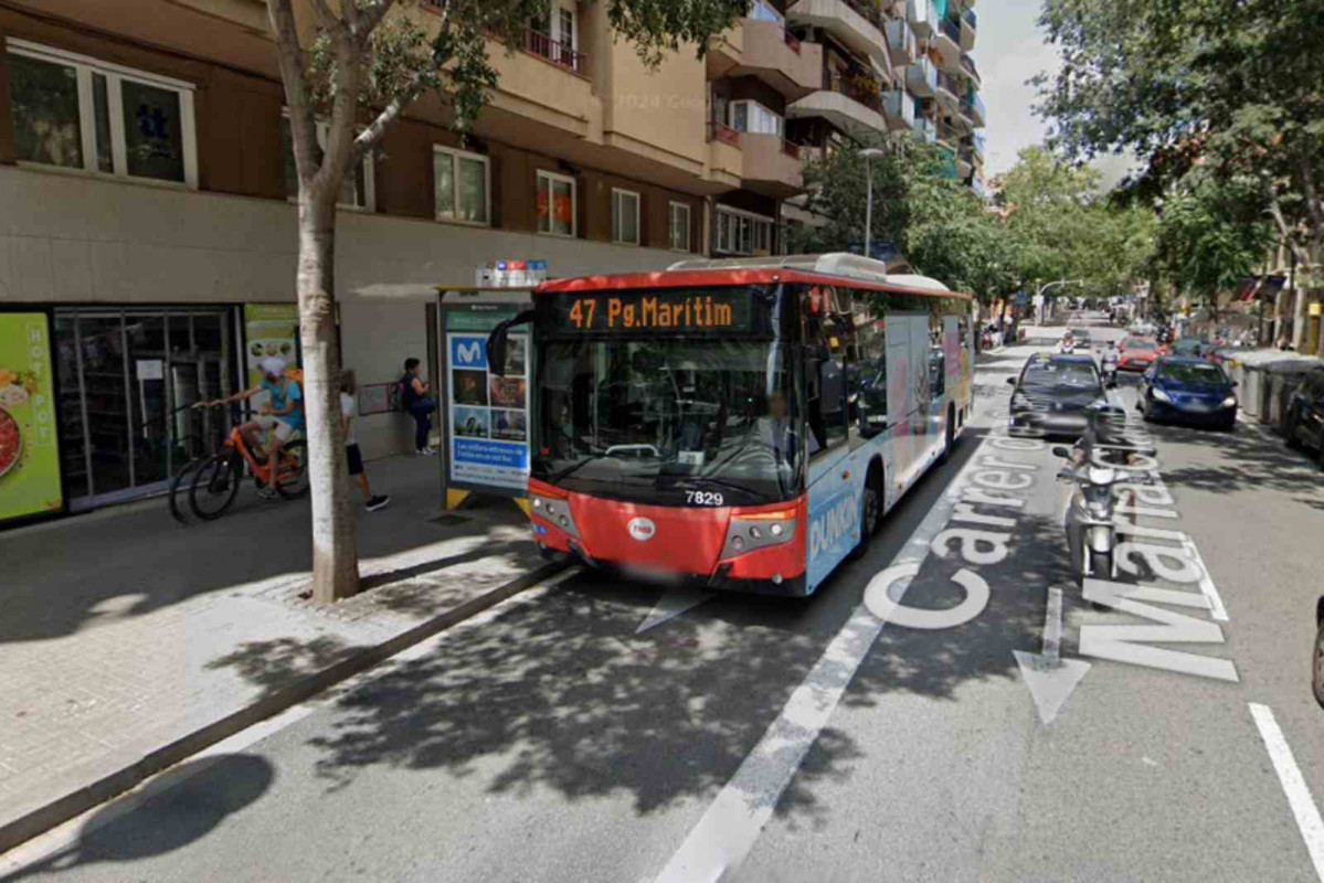 Bus de la línea 47 en Sant Antoni Maria Claret