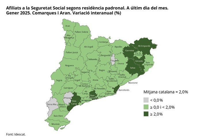 EuropaPress 6514822 afiliados seguridad social aumentan catalunya mes enero