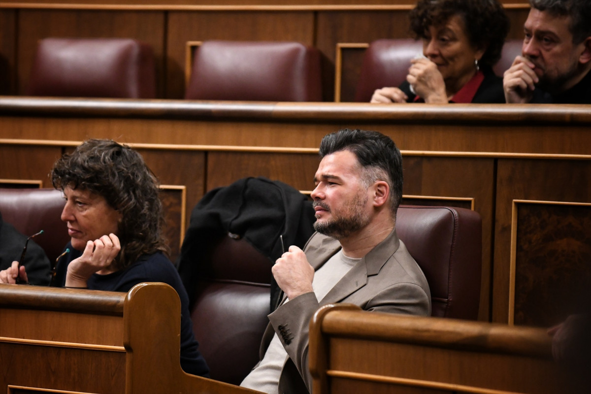 EuropaPress 6399119 diputada erc teresa jorda portavoz erc congreso gabriel rufian sesion