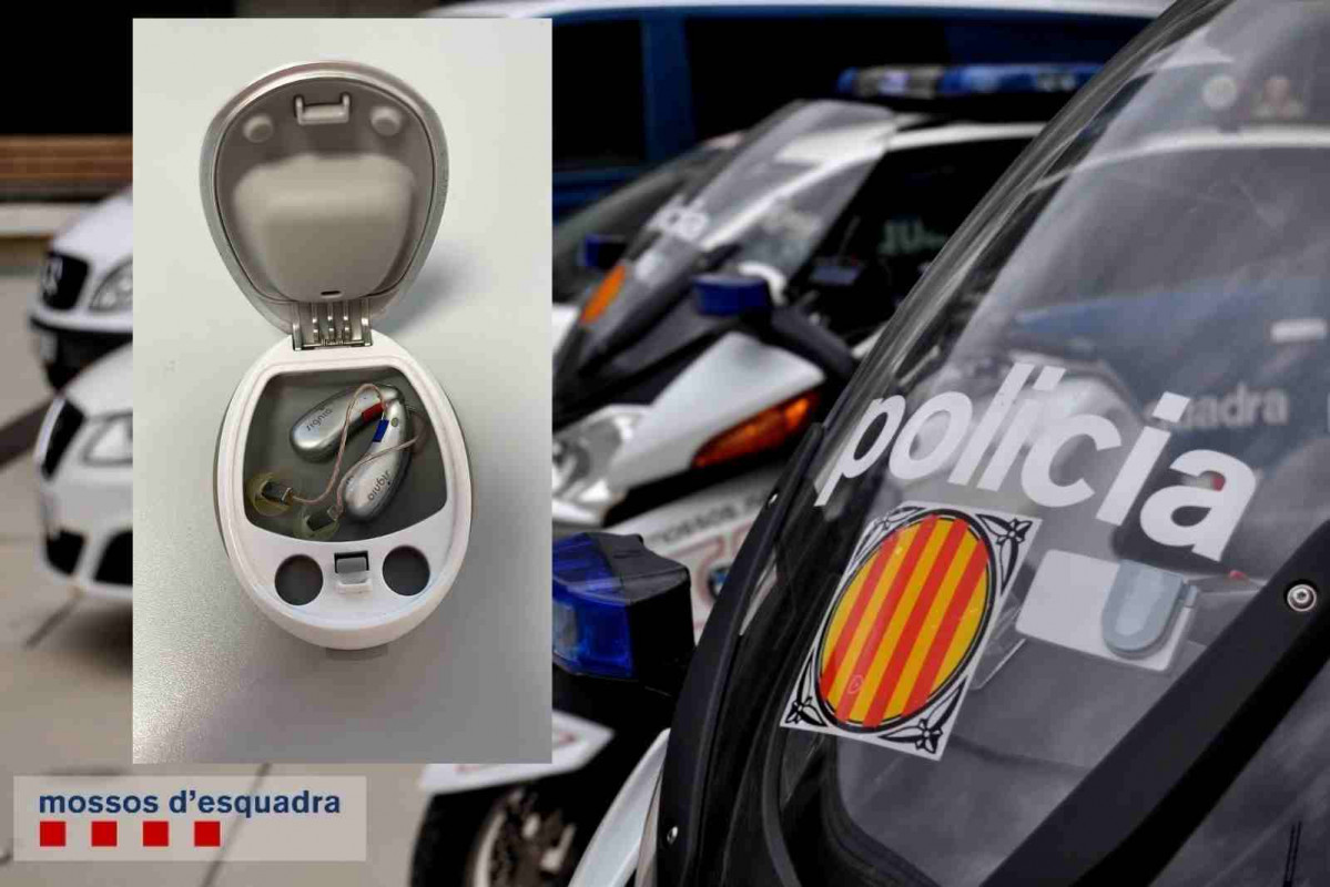 Audífonos recuperados por los Mossos d'Esquadra