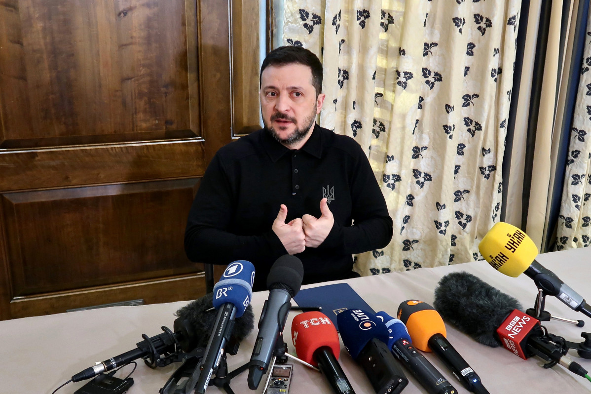 EuropaPress 6519026 14 february 2025 bavaria munich ukraines president volodymyr zelensky