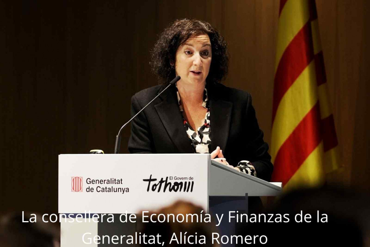 La consellera de Economía y Finanzas de la Generalitat, Alícia Romero