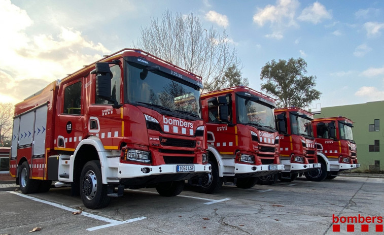 Extinguen un fuego que ha calcinado una habitación de una masía de Sant Julià de Ramis