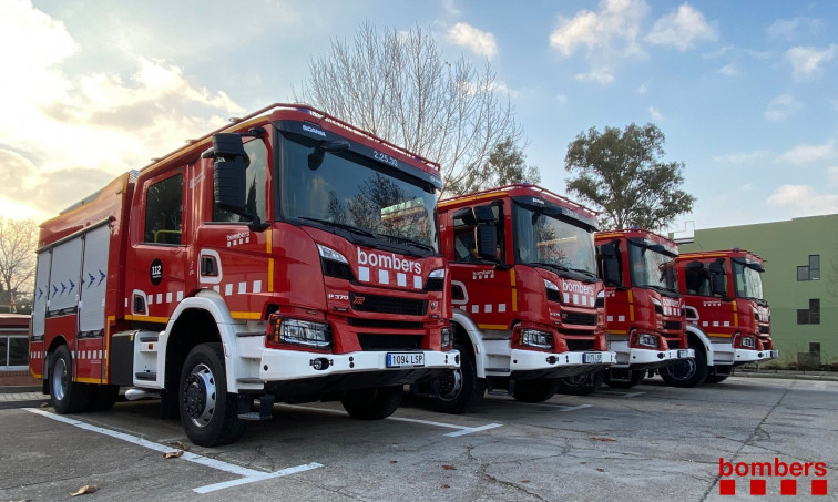 Extinguen un fuego que ha calcinado una habitación de una masía de Sant Julià de Ramis