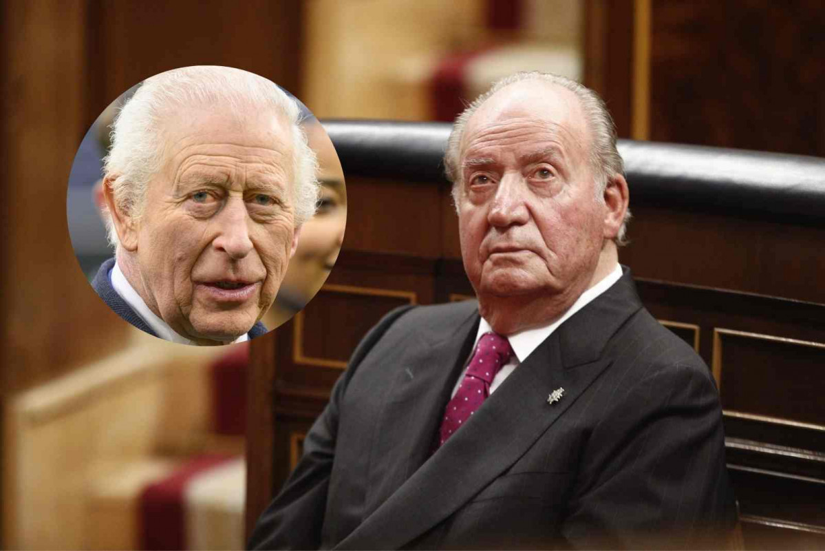 El Rey Carlos III con Juan Carlos I