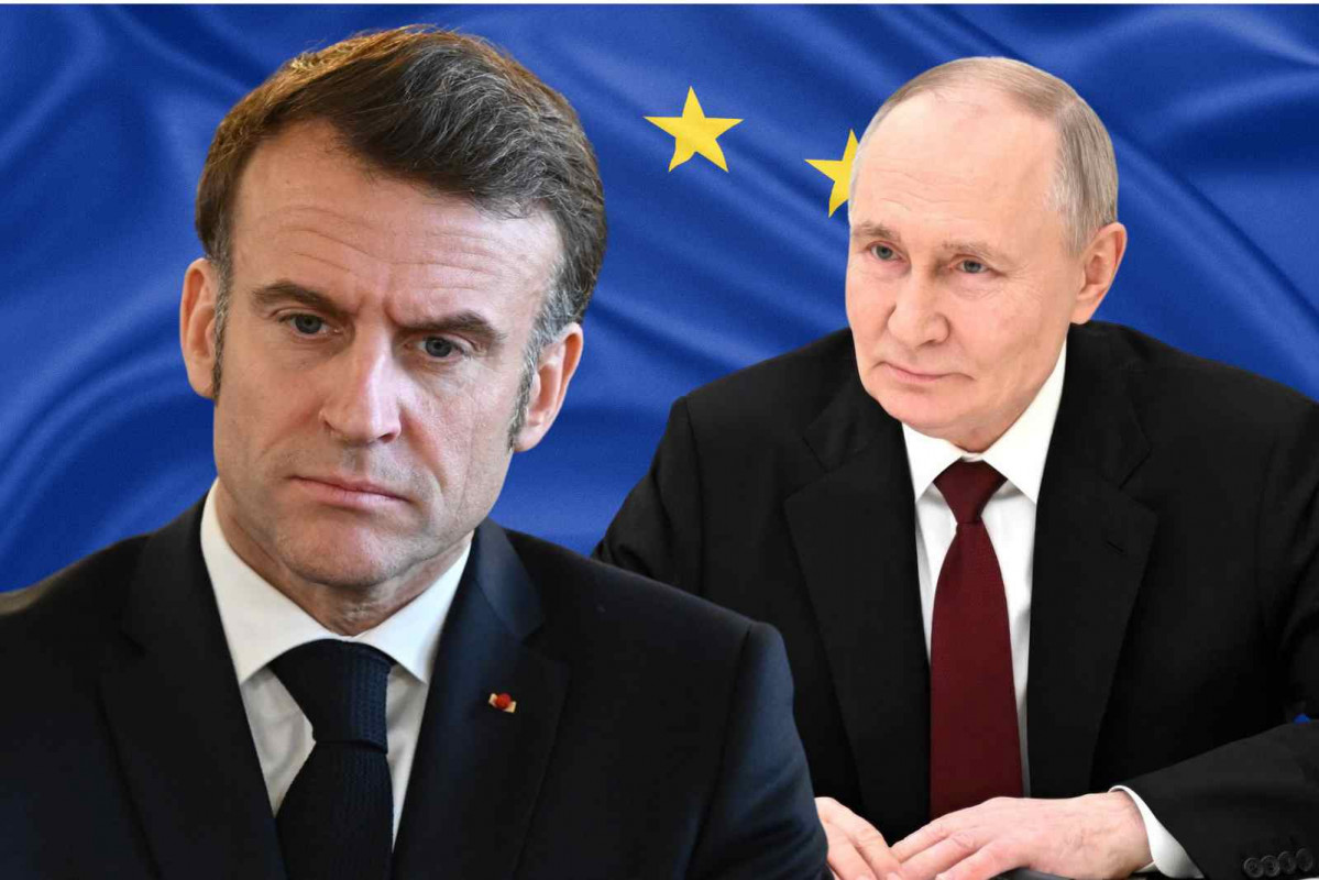 Emmanuel Macron y Vladimir Putin