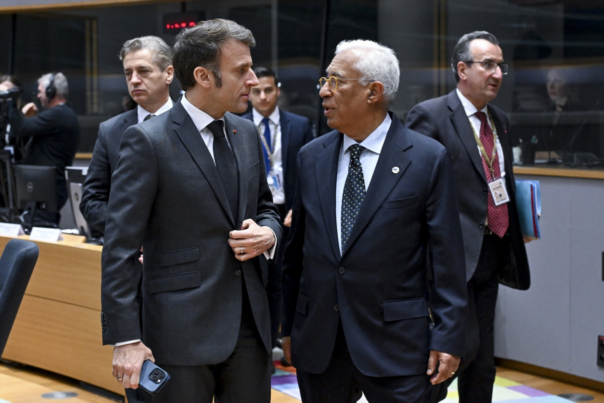 EuropaPress 6562953 presidente francia emmanuel macron presidente consejo europeo antonio costa