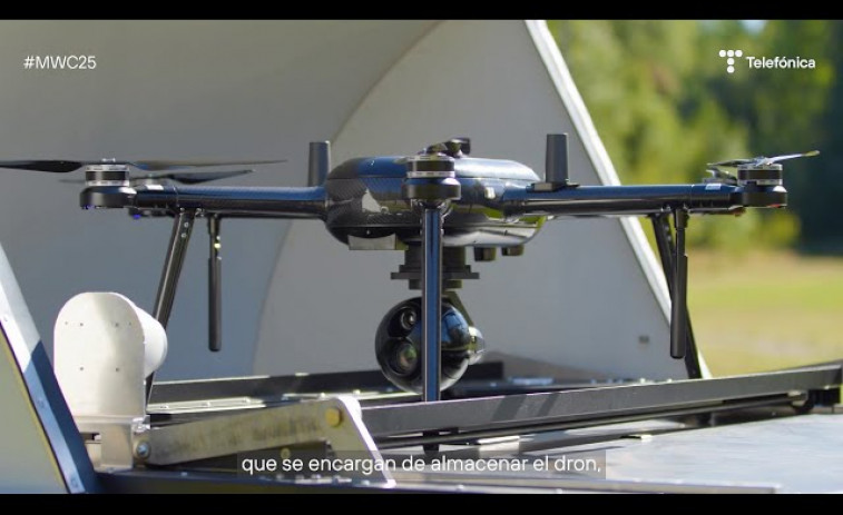 VÍDEO. Telefónica conquista los cielos: Drones autónomos con 5G y Open Gateway revolucionan el MWC