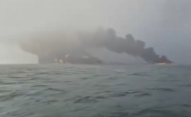 VÍDEO | Caos en el mar: chocan un petrolero y un buque mercante frente a la costa oriental de Reino Unido