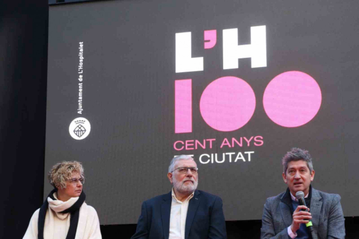 Presentació del logotip dels 100 anys de L'Hospitalet