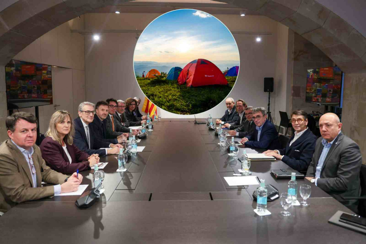 Reunió entre els membres del Govern i els representants de la Federació de Càmpings