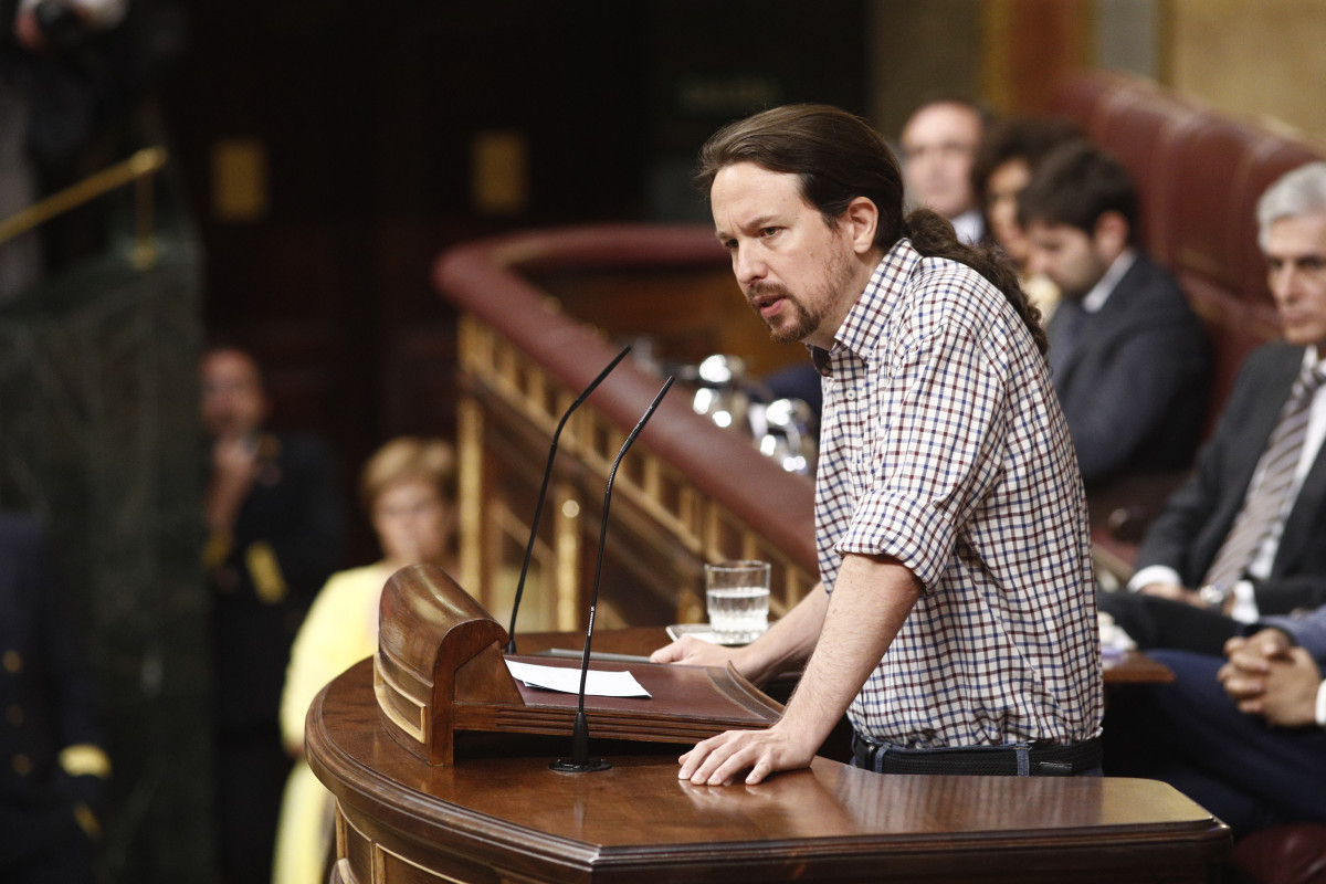 El secretario general de Podemos, Pablo Iglesias