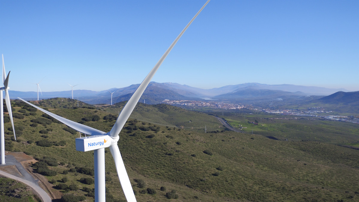 Parque eólico Merengue de Naturgy en Extremadura