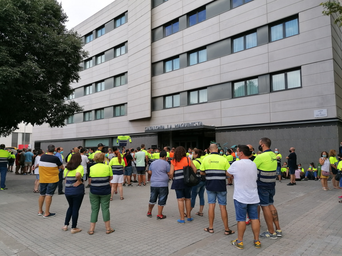 Concentración de Trabajadores de Acciona