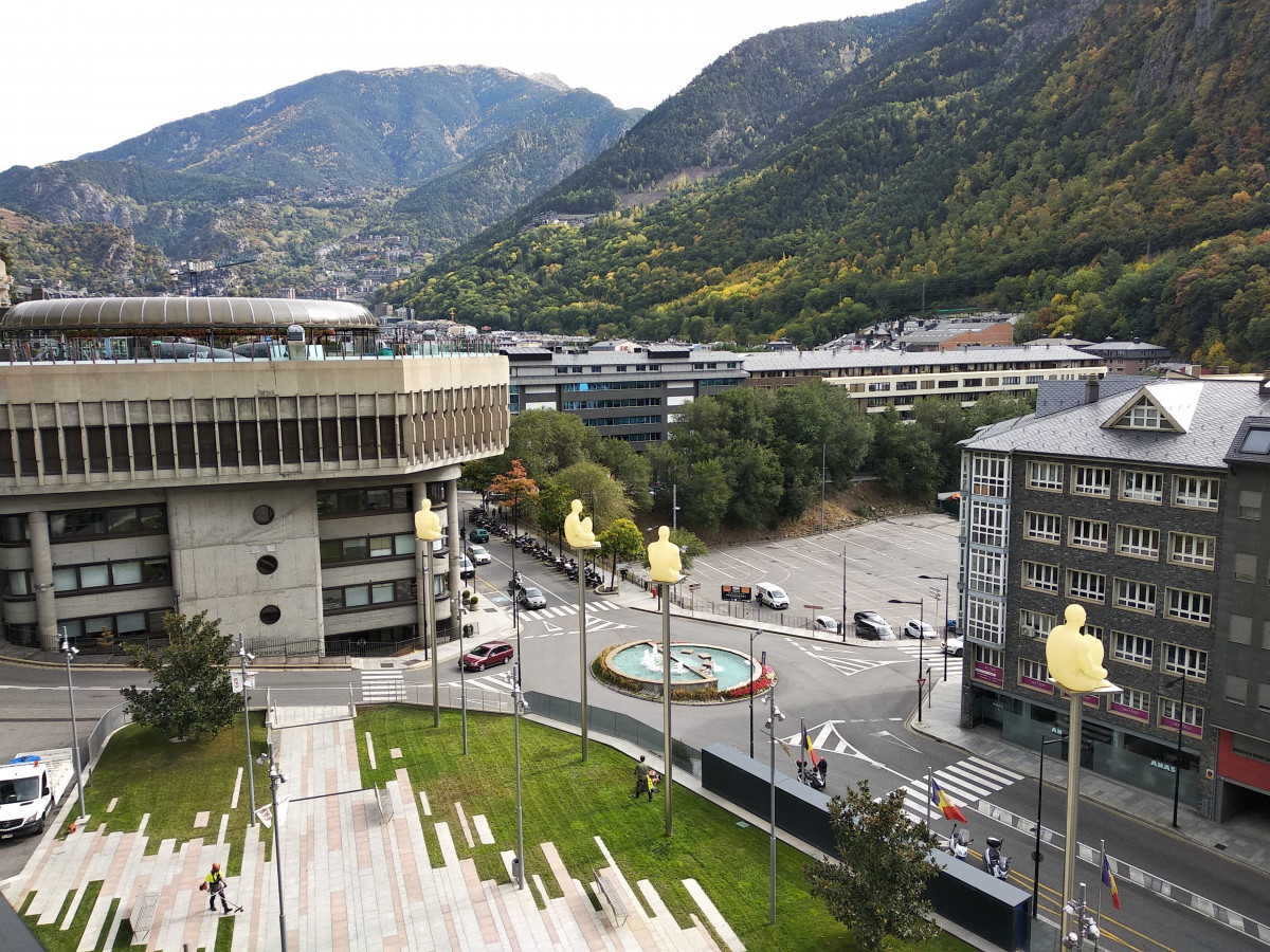 Edificio administrativo del Gobierno andorrano.